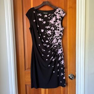 EVAN-PICONE BLACK LABEL Draped/Ruched Sleeveless Dress, Size 12